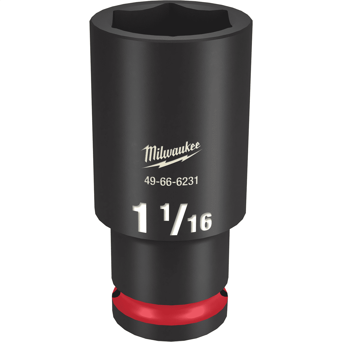 Milwaukee Tool SHOCKWAVE Impact Duty  1/2"Drive 1-1/16" Deep 6 Point Socket