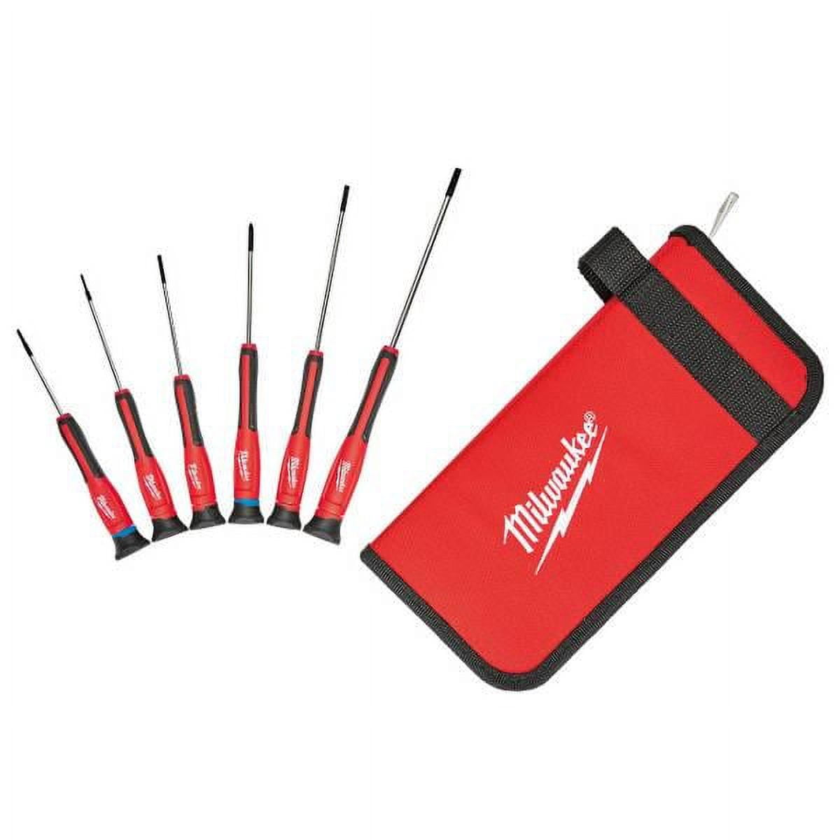 Milwaukee 6-Piece Precision Screwdriver Set with Case