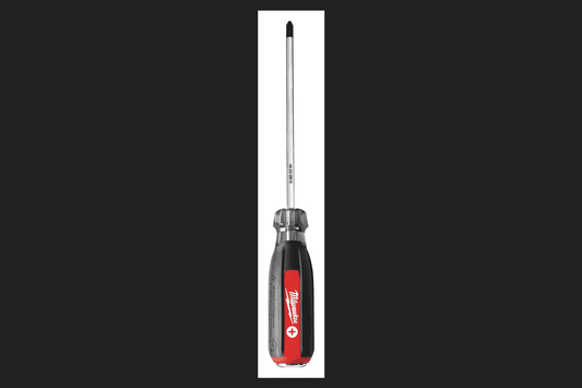 Milwaukee 6 in. Phillips Demolition Screwdriver Chrome-Plated Steel Cushion Grip 1 pc. Red #2