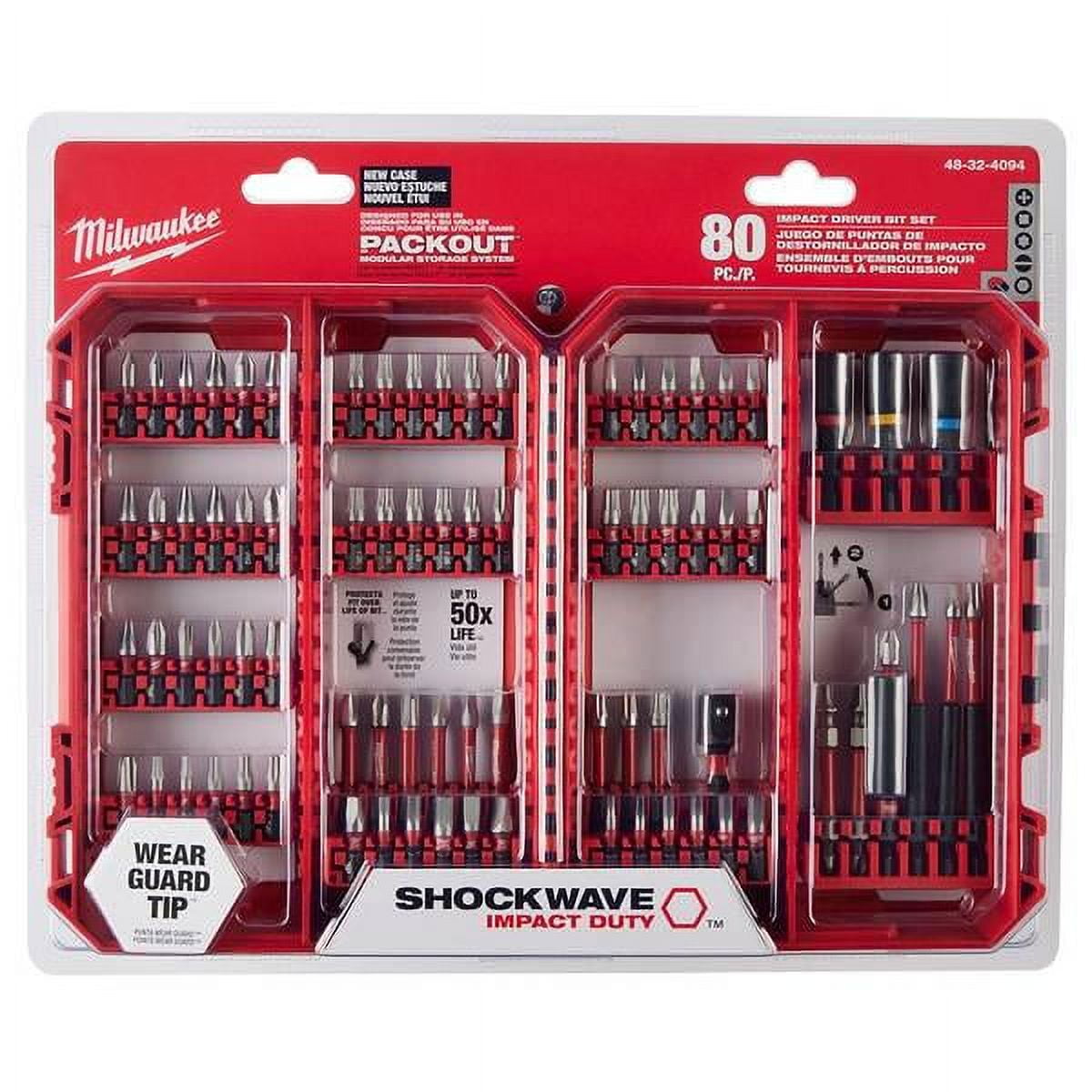 Milwaukee 80-Piece SHOCKWAVE Impact Duty Driver Bit Set