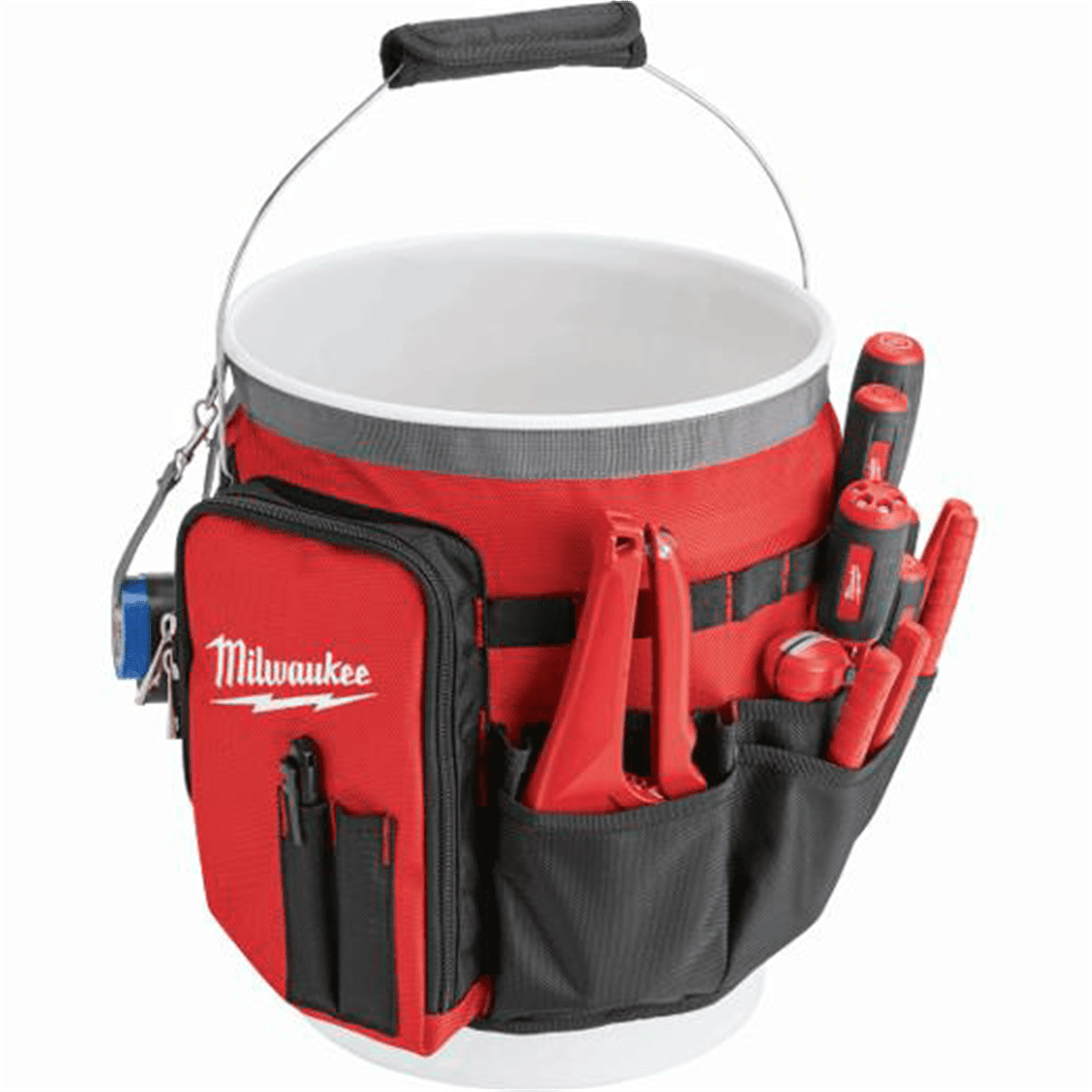 Milwaukee Bucket Organizer Wrap with 34 Pockets (Red) 48-22-8175