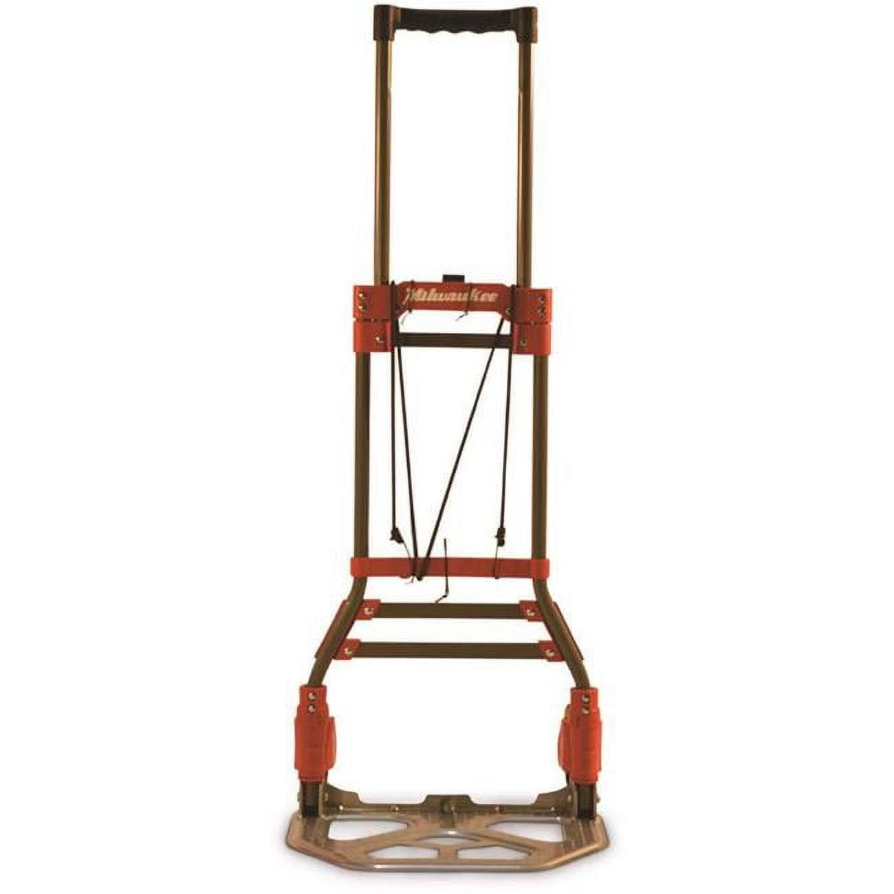 Milwaukee Hand Truck DC73777 150 lbs Steel Fold Up Truck, Red