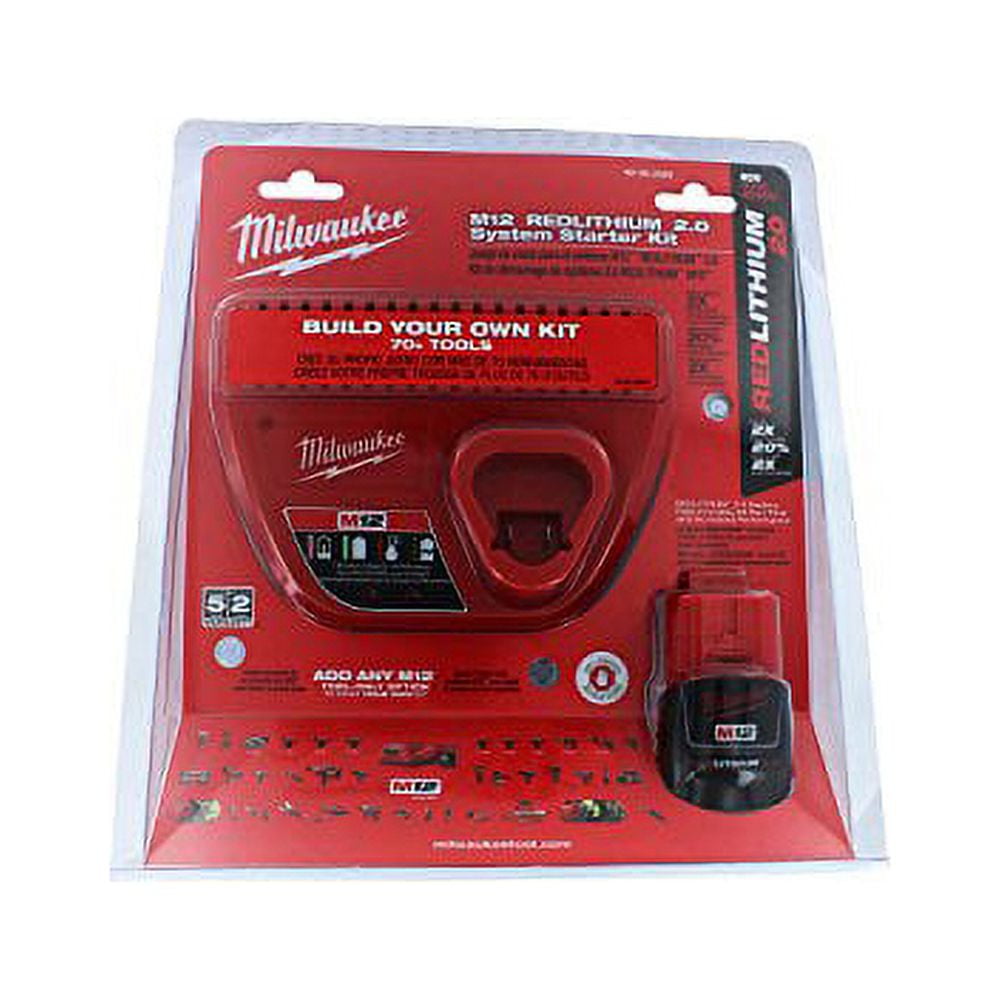 Milwaukee M12 2.0 Red Lithium Starter Kit