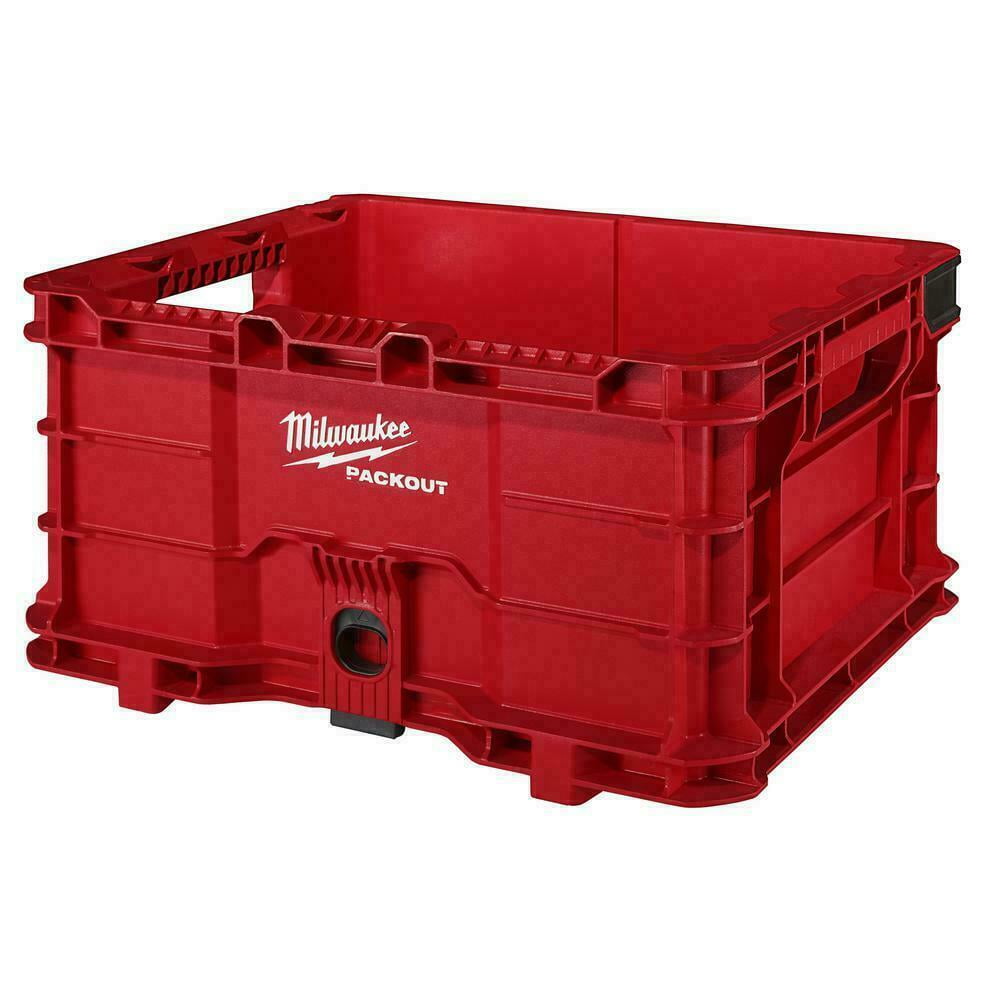 Milwaukee Packout Tool Storage Crate Bin Organizer Impact Resistant 18.6 Inch