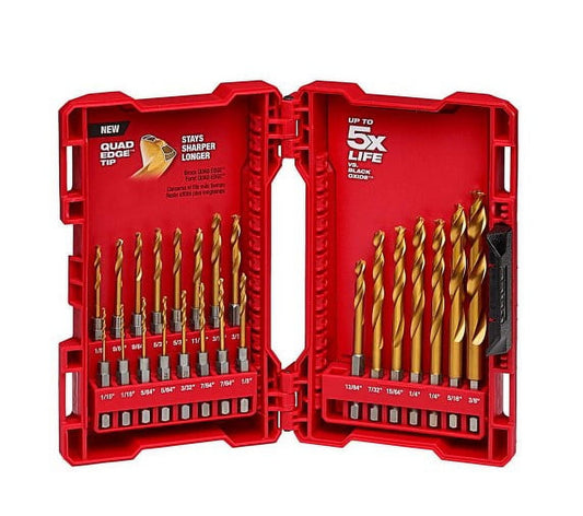 Milwaukee SHOCKWAVE IMPACT DUTY Titanium Drill Bit Set (23-Piece)