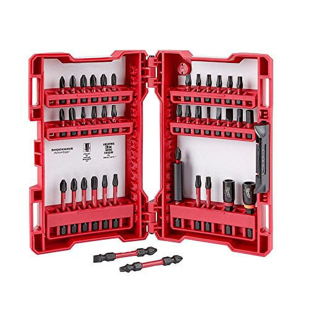 Milwaukee SHOCKWAVE Impact Duty Alloy Steel Screw Driver Bit Set (40-Piece)