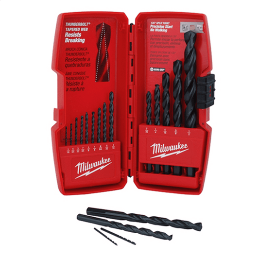 Milwaukee 48-89-2803 15-Piece Thunderbolt Black Oxide Drill Bit Set