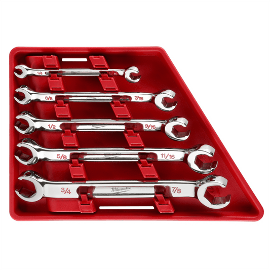 Milwaukee Tool 5pc Double End Flare Nut Wrench Set - SAE