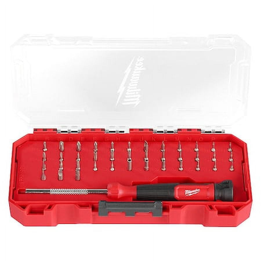 Milwaukee Tool Multi-Bit Screwdriver,Chrome,42 pcs 48-22-2935