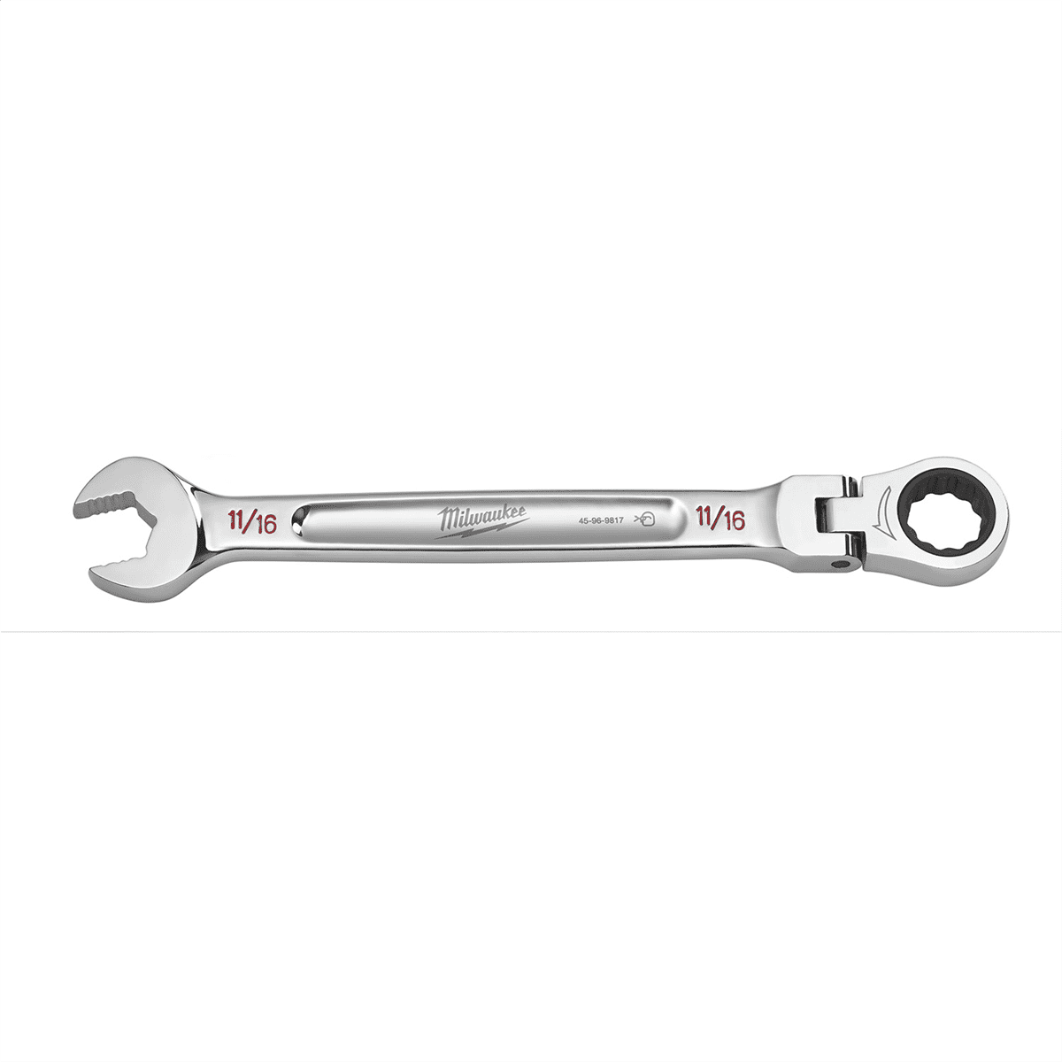 Milwaukee Tool 11/16" Flex Head Ratcheting Combination Wrench