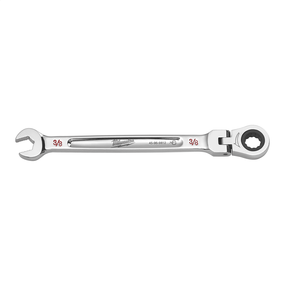 Milwaukee Tool 3/8" Flex Head Ratcheting Combination Wrench