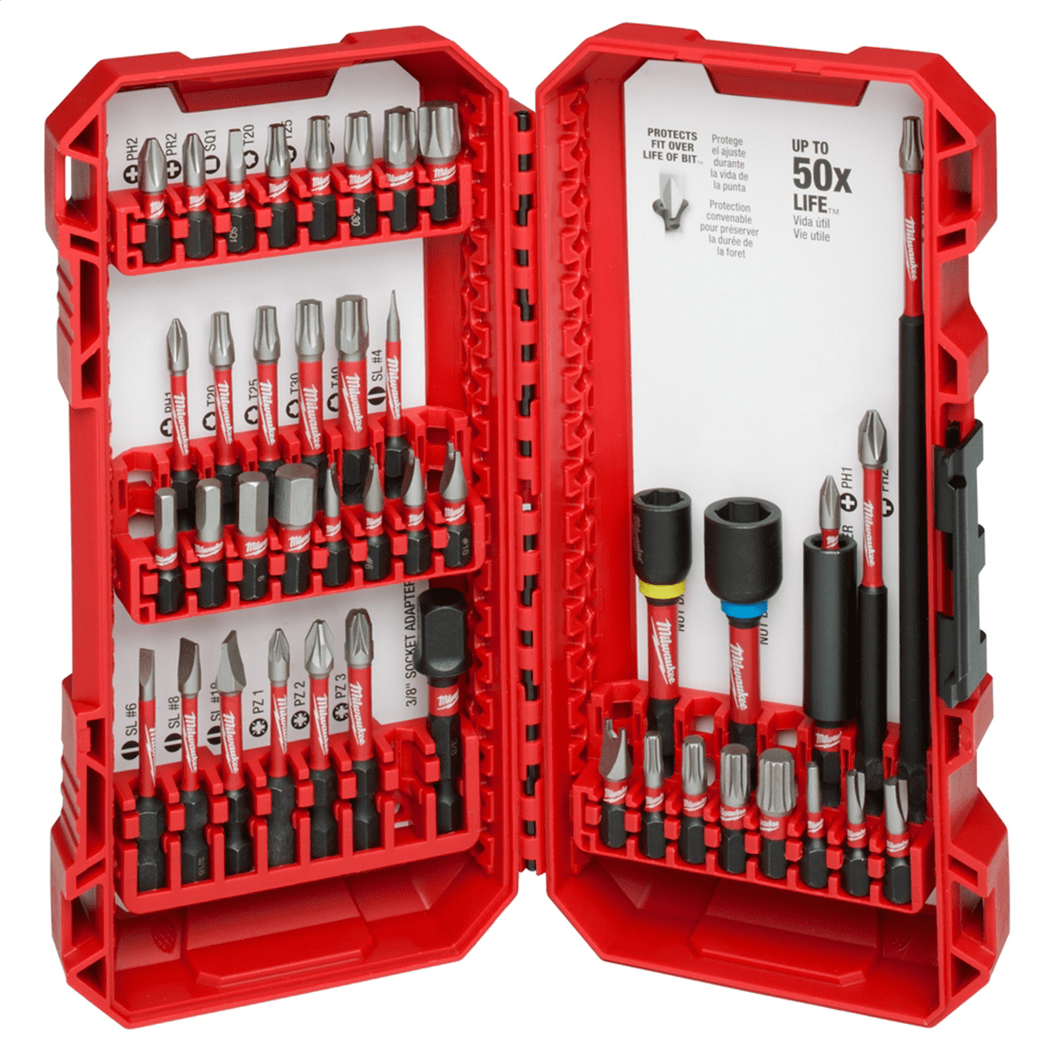 Milwaukee Tool SHOCKWAVE Impact Duty Driver Bit Auto Set &hyphen; 43PC