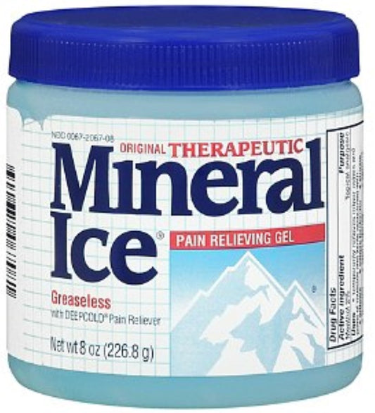 Mineral Ice Pain Relieving Gel 8 oz (Pack of 3)