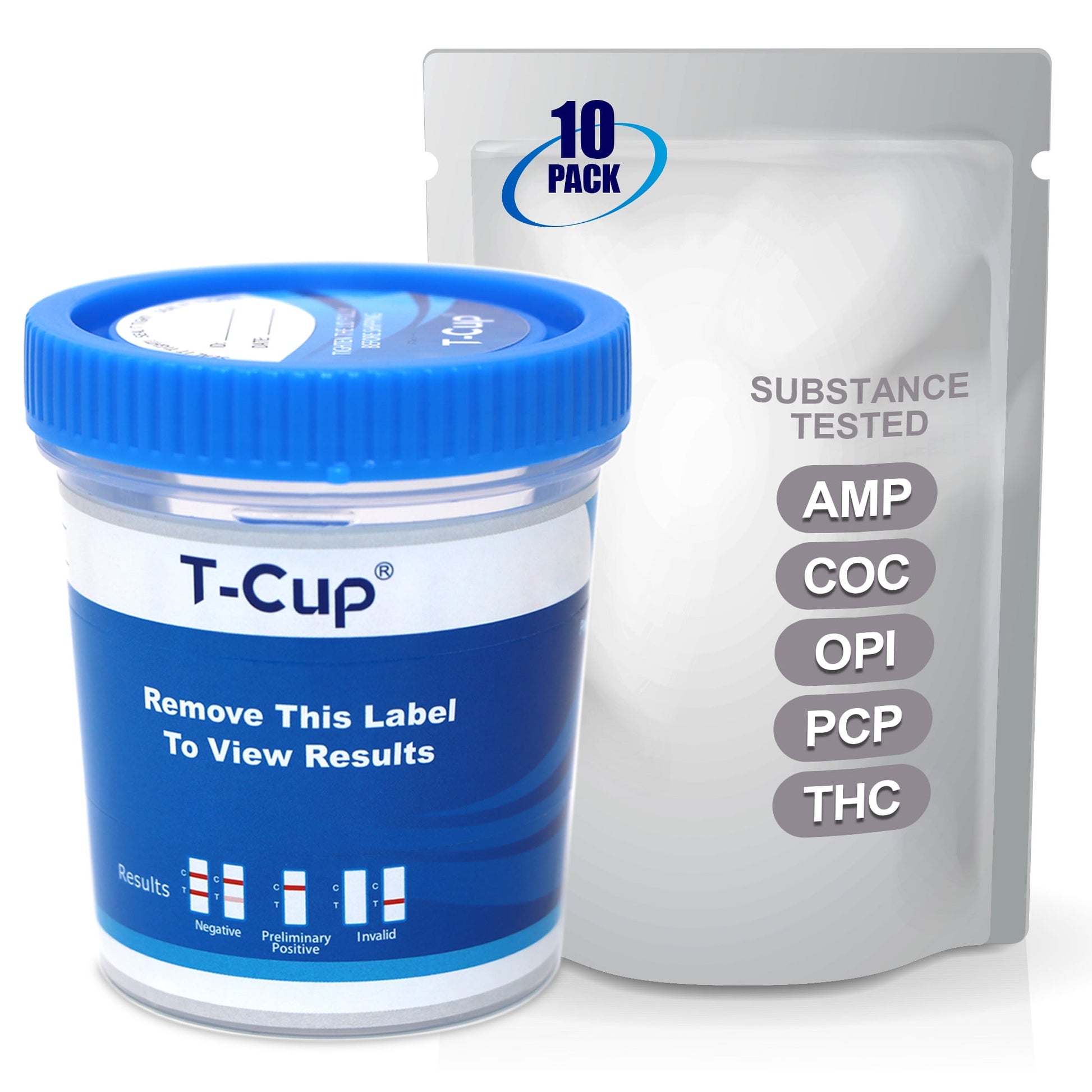 Mintegrity [10pk] - 5-Panel T-Cup Instant Urine Drug Test (AMP/COC/OPI/PCP/THC) #MT-TDOA-154