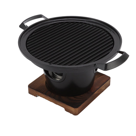 Mkoaceer Portable Smokeless Tabletop Charcoal Grill Barbecue Grill Small Tabletop Grill Mini BBQ Grill Prevent Sticking Easy Cleaning Barbecue Stove for One Person for Indoor