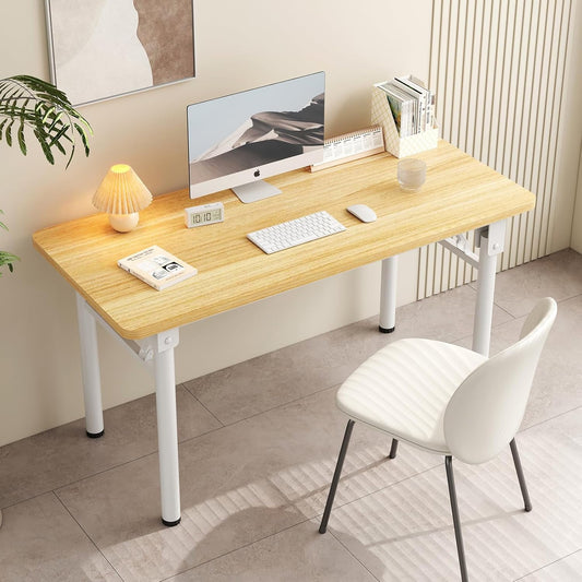 Modern Simple Style PC Table Folding Desk No Assembly Required, Writing Computer Desk