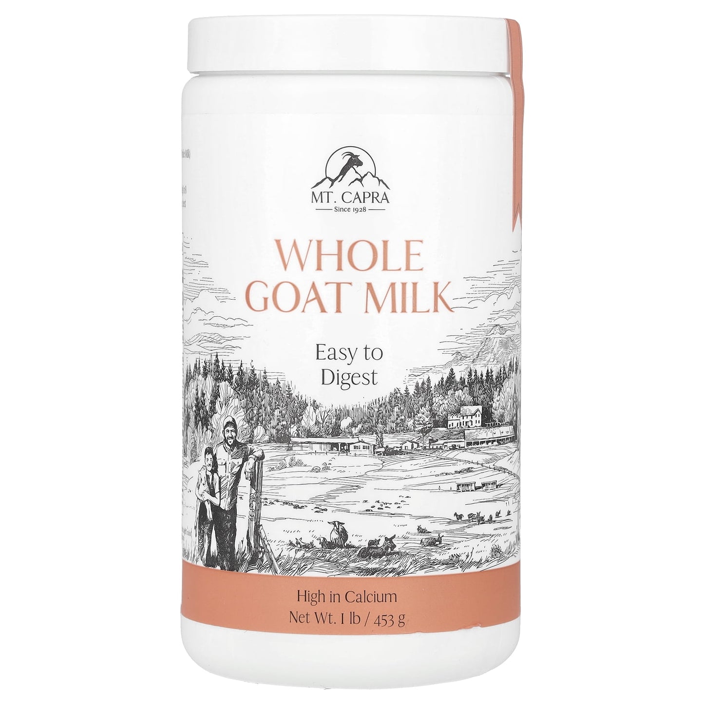 Mt. Capra Products - CapraMilk Whole Goat Milk Powder - 1 lb.