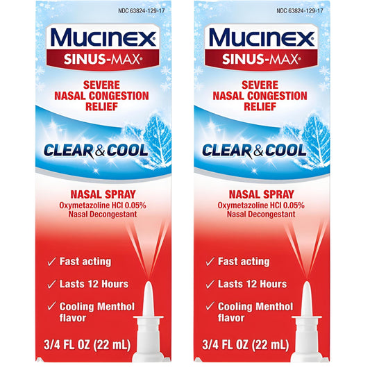 Mucinex Sinus-Max Full Force Nasal Spray, 0.75 oz (Pack of 2)