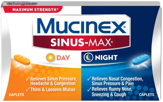 Mucinex Sinus-Max Max Strength Day & Night Caplets 20 ea