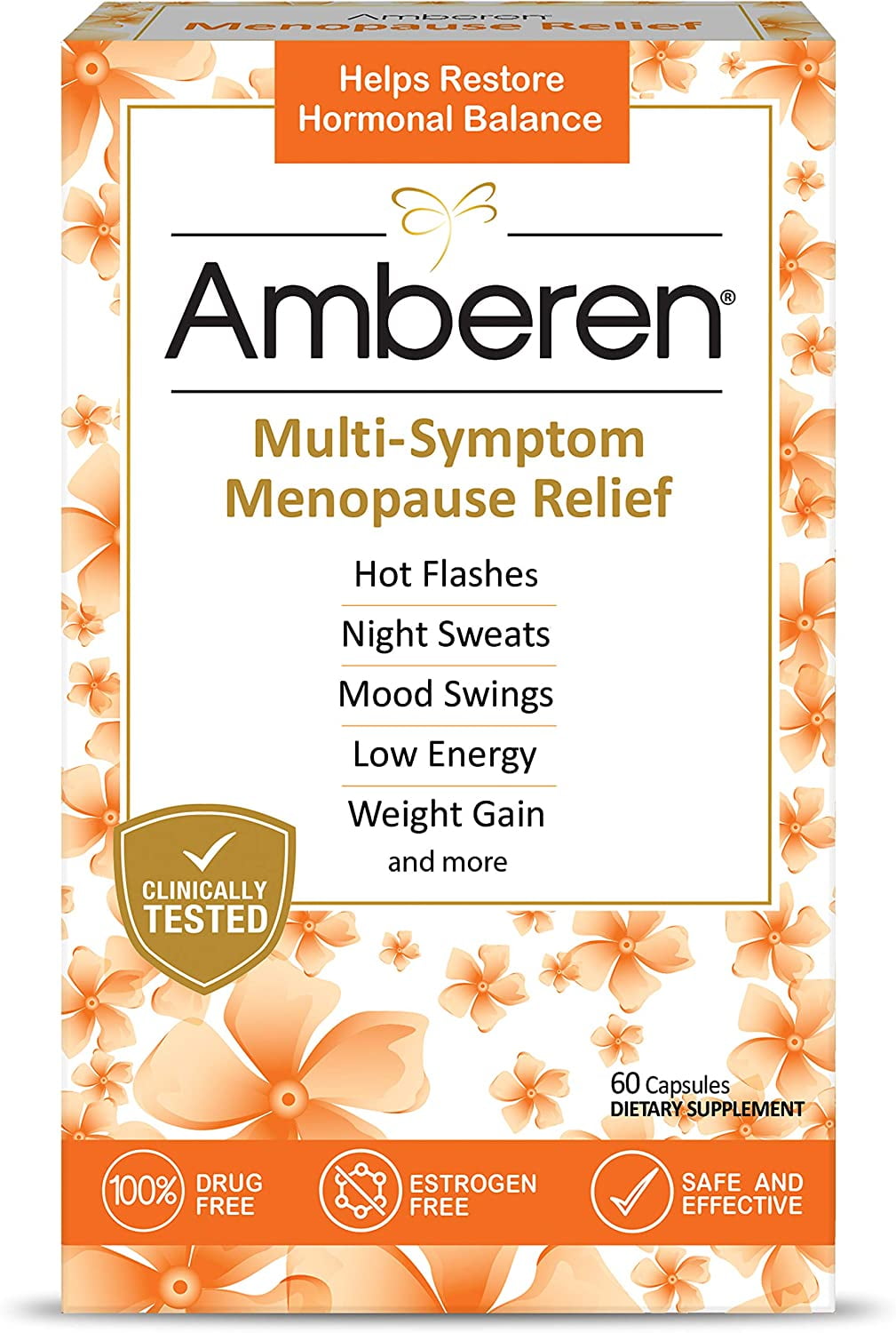 Multi-Symptom Menopause Relief Restores Hormonal Balance 60 Capsules