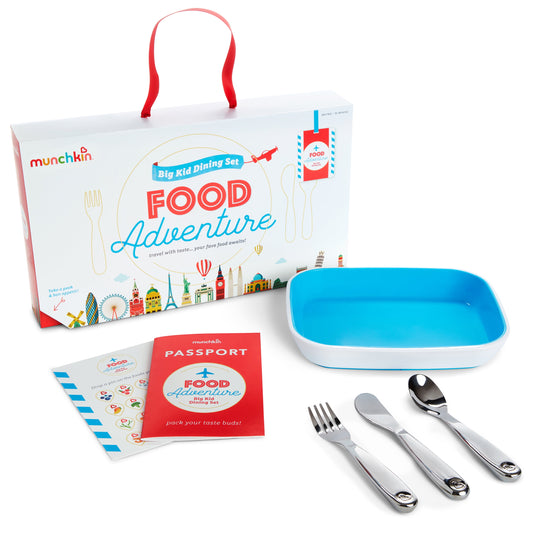 Munchkin® Food Adventure Splash™ Toddler Dining Gift Set, Blue, Unisex