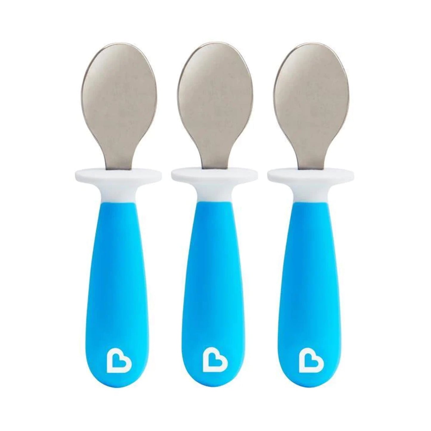 Munchkin - Raise 3Pk Toddler Spoons, Blue