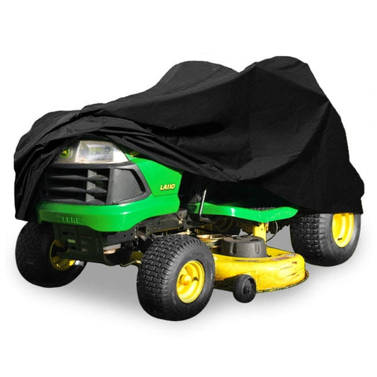 NEH Deluxe Riding Lawn Mower Tractor Cover Fits Decks up to 54" - Black - Water and Sunray Resistant Storage Cover