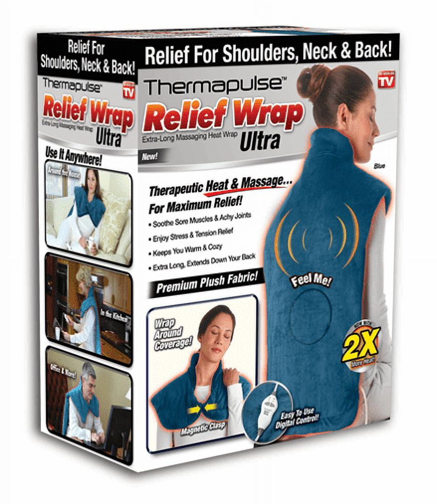 Relief Wrap Ultra, Heat Therapy Wrap, Blue As Seen on TV