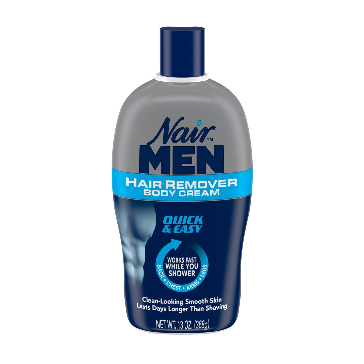 Nair Men Hair Remover Body Cream, Body Hair Remover for Men, 13 Oz Bottle