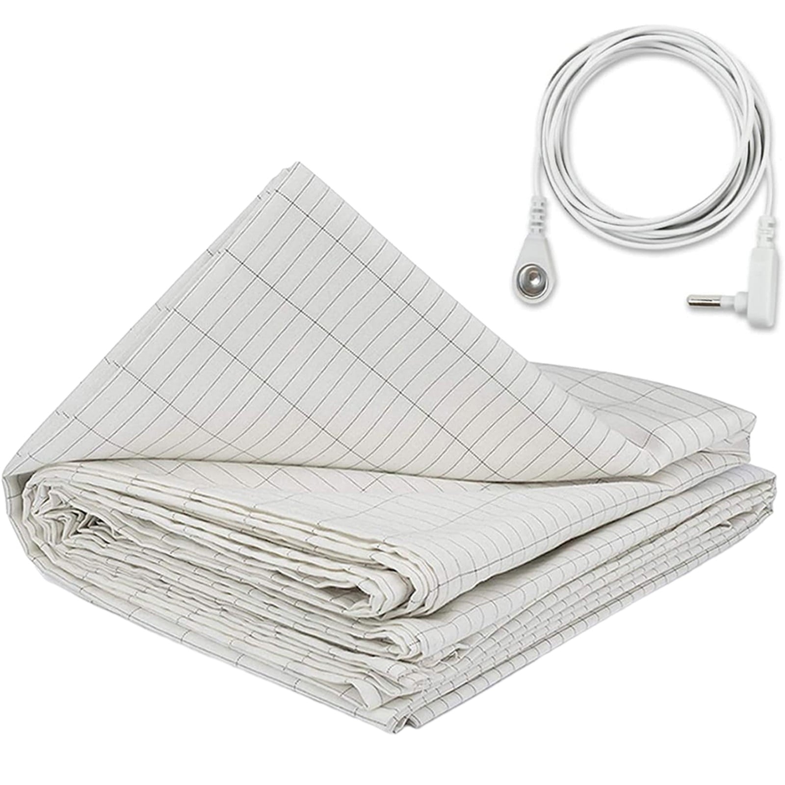 Natural Grounding Sheet with Conductive Silver Fiber Component (27x52in)