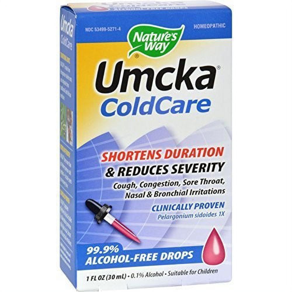 Nature's Way Umcka Cold Care Alcohol-Free Drops, Original, 1 Fl Oz