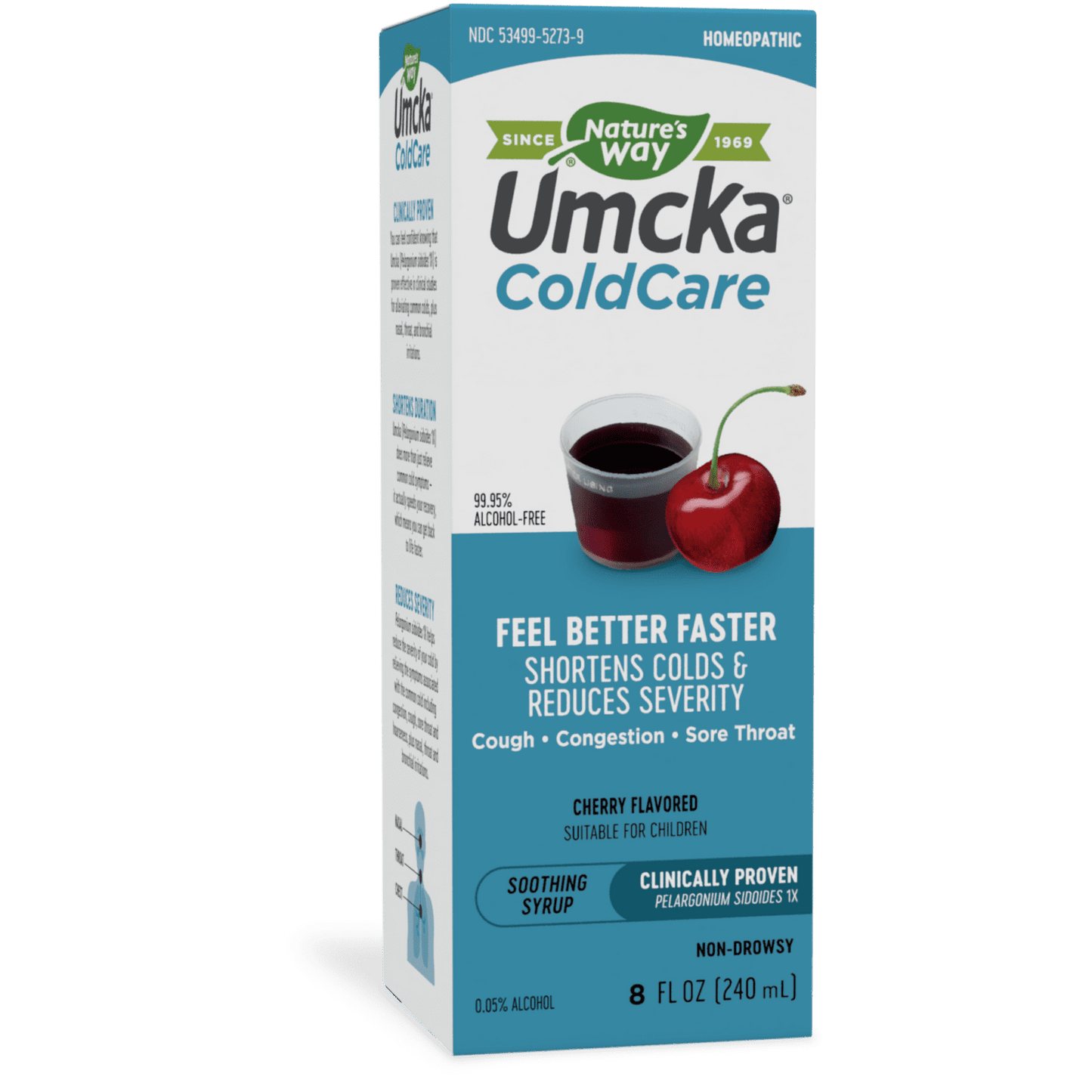 Nature's Way Umcka ColdCare Syrup, Cherry Flavored, 8 Fl. Oz