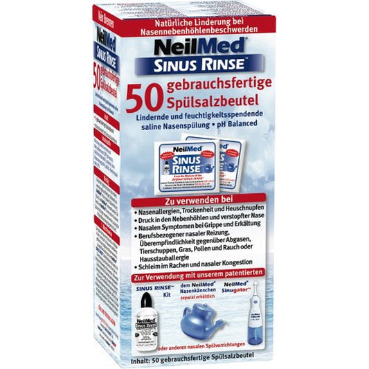 NeilMed Sinus Rinse 50 Premixed Packets (Pack of 2)