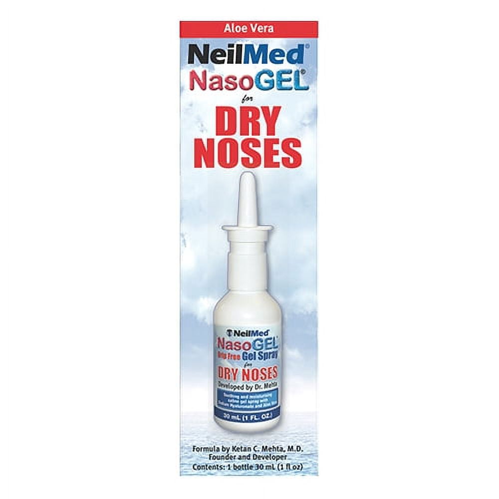 Neilmed Nasogel Drip Free Gel Spray For Dry Noses - 30 Ml, 2 Pack