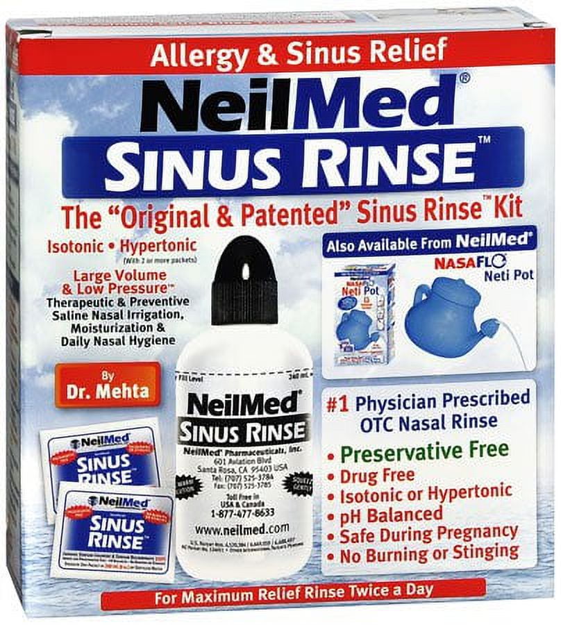 Neilmed Sinus Rinse Saline Nasal Kit 0.65% Strength 50 Packets, 05928000100 - SOLD BY: PACK OF ONE