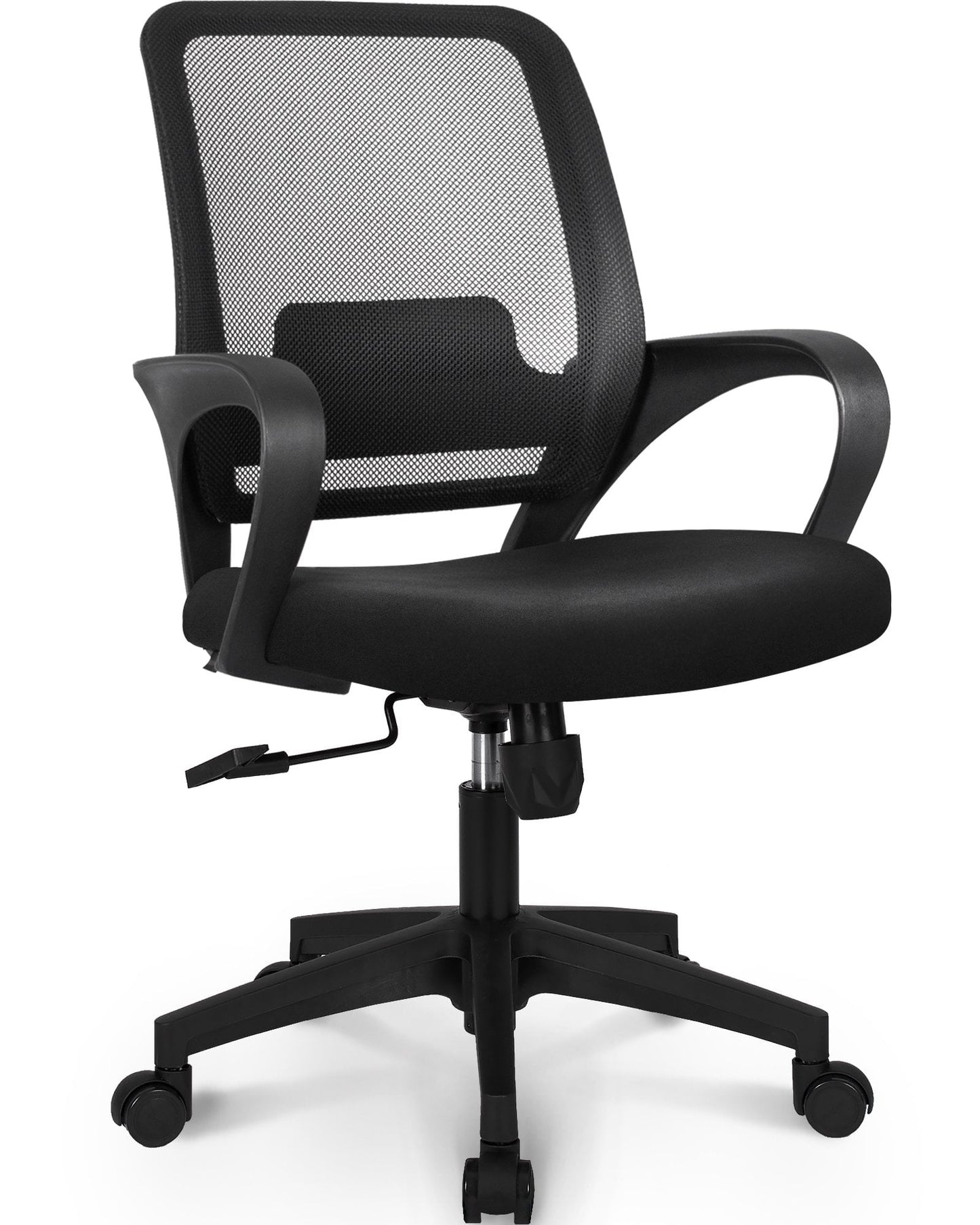 Neo Chair MB-5 Ergonomic Mid Back Adjustable Mesh Home Office Computer Desk Chair, Black