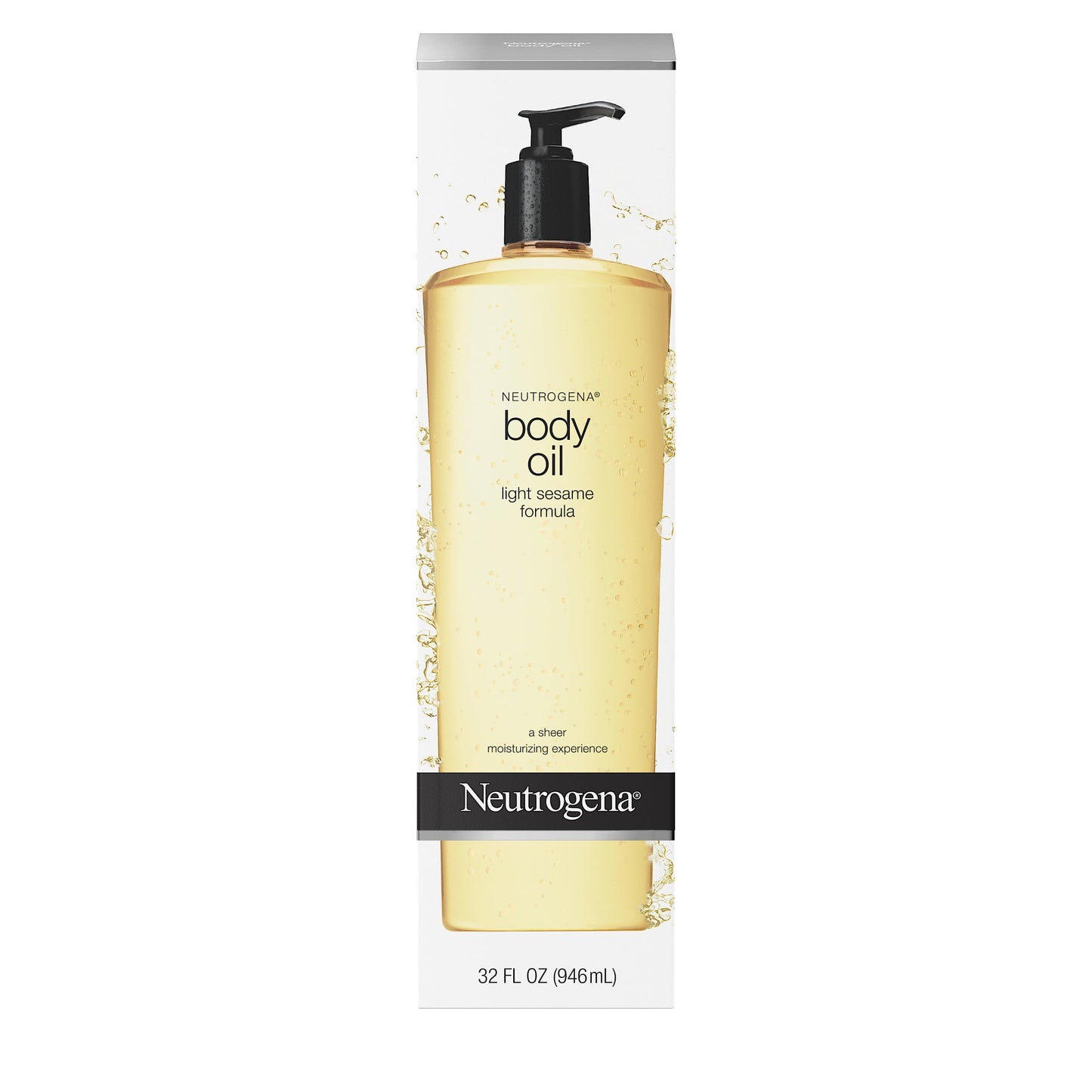 Neutrogena Moisturizing Body Oil, Light Sesame Formula, 32 fl. oz