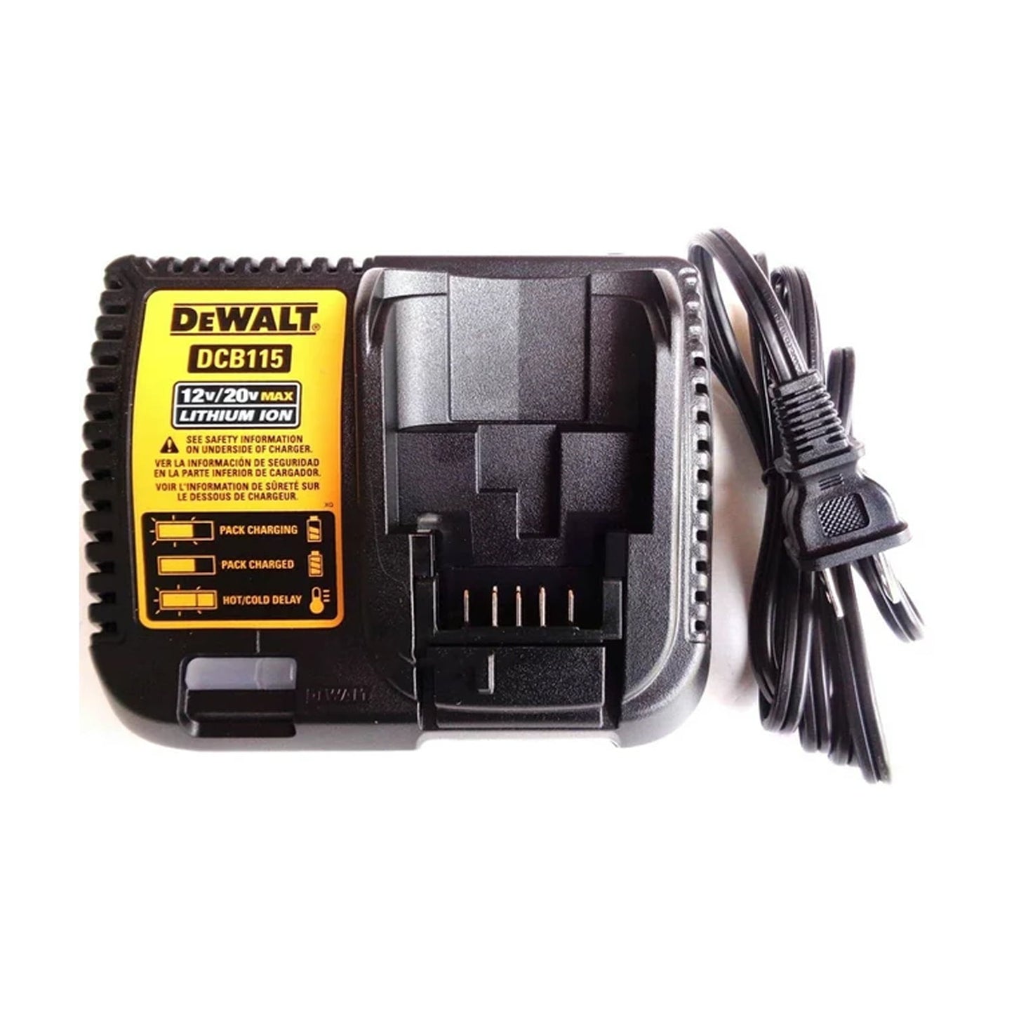 New Dewalt Rapid DCB115 Genuine 12-20V Max Fast Battery Charger, Fr Drill 20 Volt