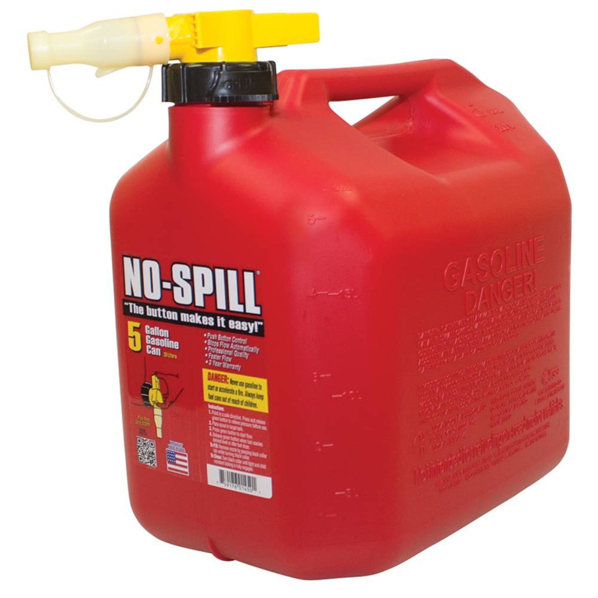 New Stens 5 Gallon Fuel Can 765-104 for No-Spill 1450