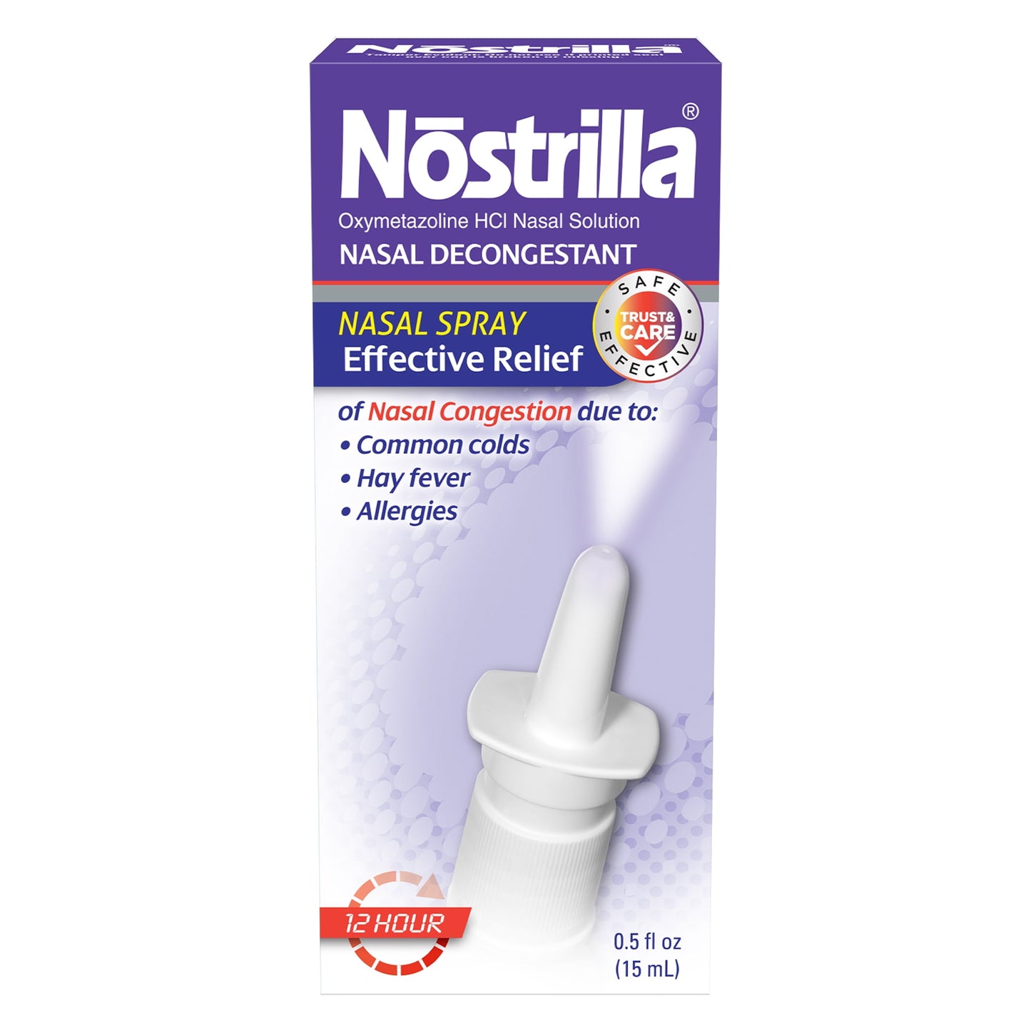 Nostrilla Nasal Decongestant Original Fast Relief 0.50 oz (Pack of 4)