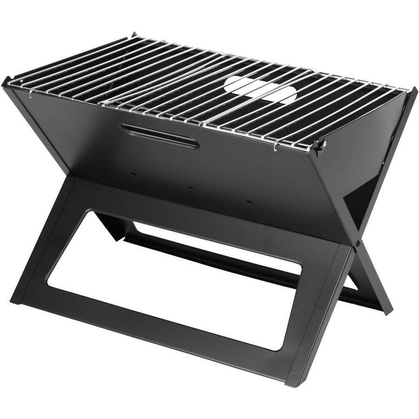 Fire Sense Notebook BBQ Grill Cooking Bars Foldable ,Portability for Outdoor Camping Traveling-Black