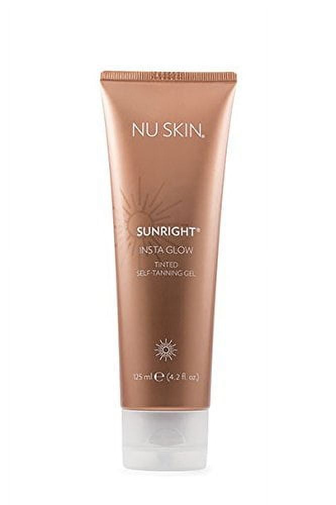 Nu Skin Sunright Insta Glow | 4.2oz | Self Tanning Tinted Gel | Face and Body | Streak Free | Quick-drying | Buildable