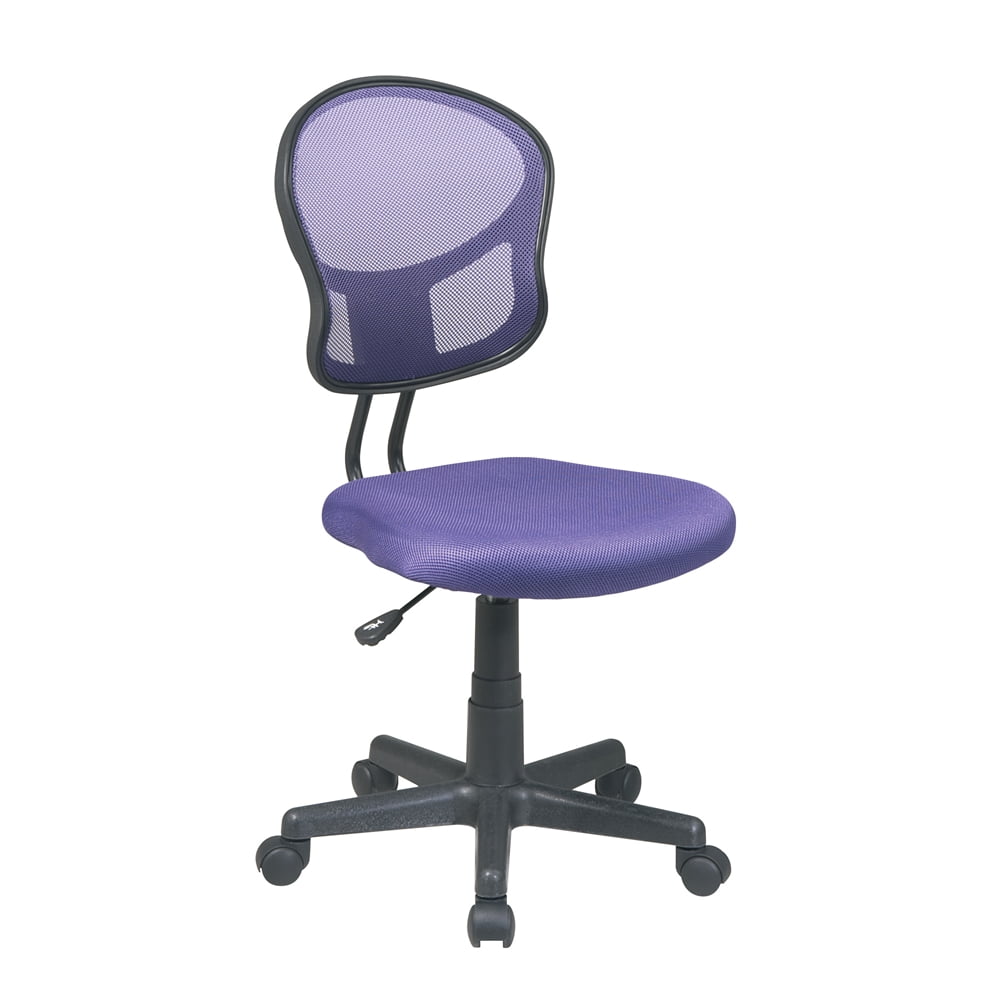 OSP Home Furnishings Mesh Task Chair In Purple Fabric