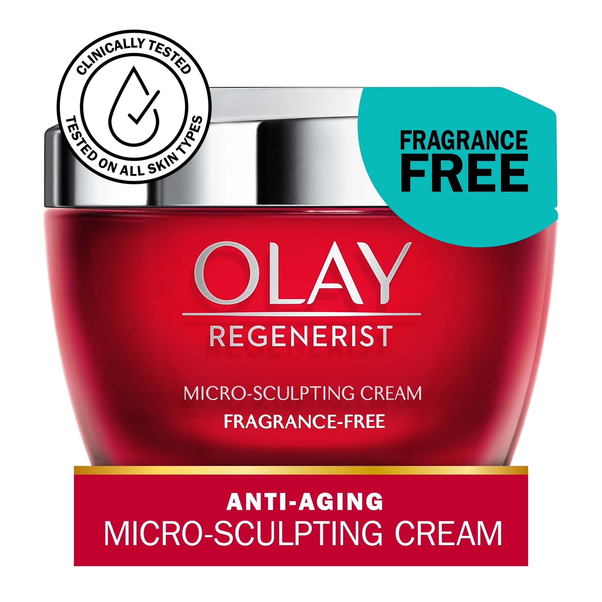 Olay Skincare Regenerist Micro-Sculpting Wrinkle Cream Facial Moisturizer, Fragrance-Free, 1.7 oz