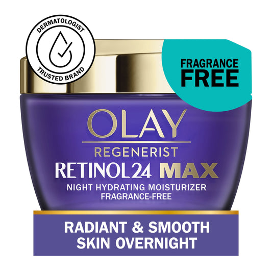 Olay Skincare Regenerist Retinol 24 MAX Night Face Moisturizer, Anti-Aging Cream, 1.7 oz Jar