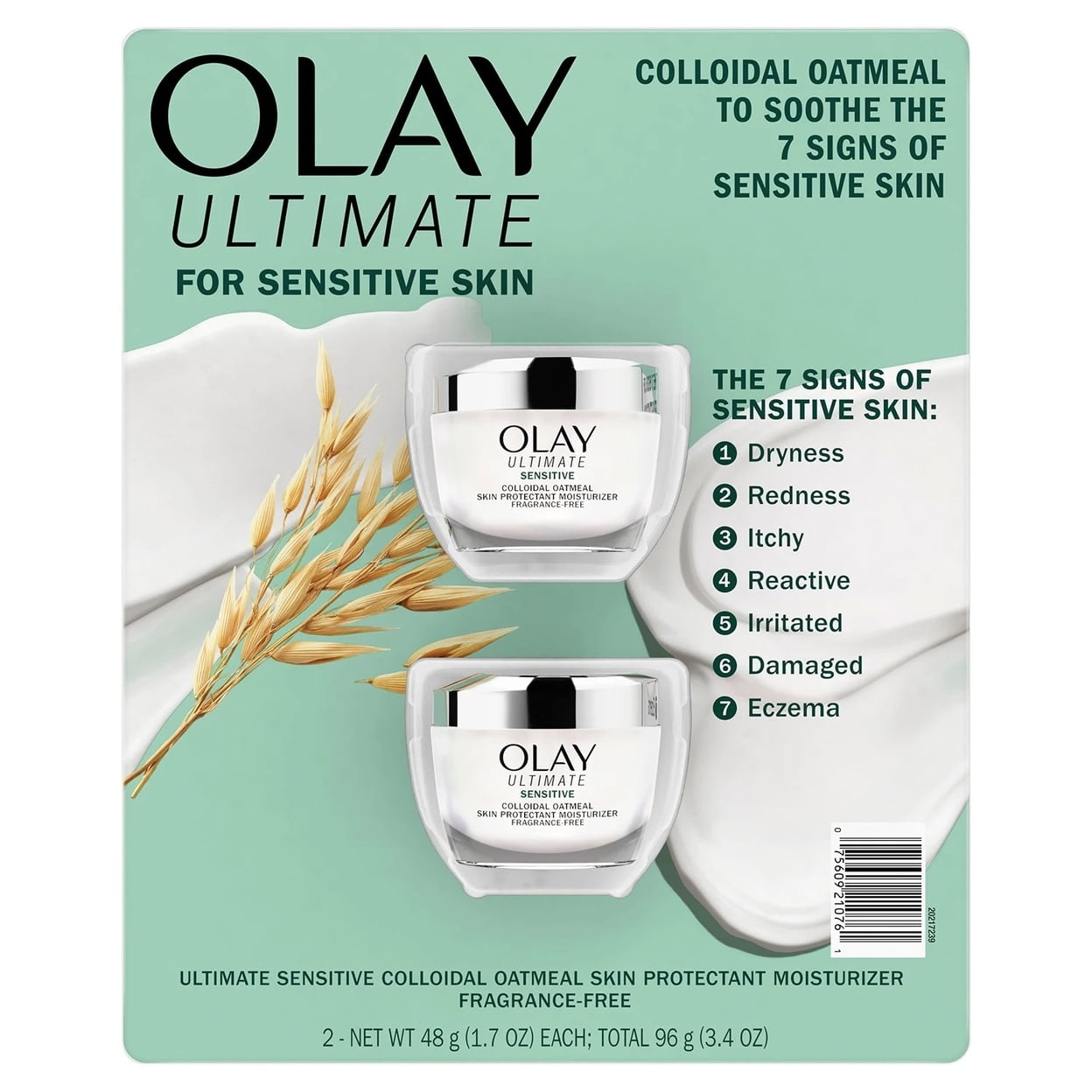 Olay Ultimate Soothing Face Moisturizer Fragrance-Free 1.7 Ounce (Pack of 2)