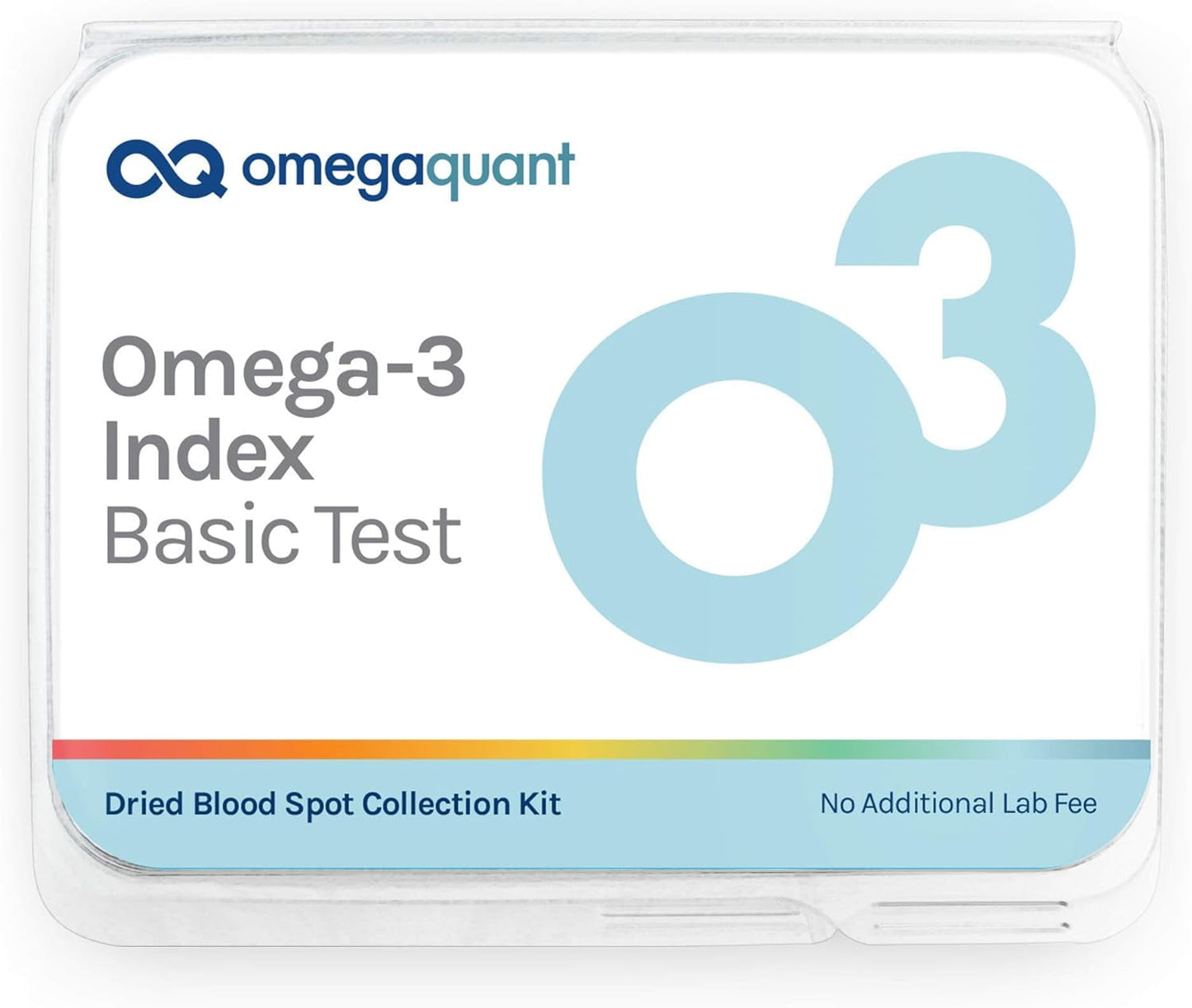 Omega Quant Omega-3 Index Basic - The Original Omega-3 Blood Test Kit with one Drop of Blood Home Kit, Includes Blood Collection Kit | 1 Omega-3 Test Kit