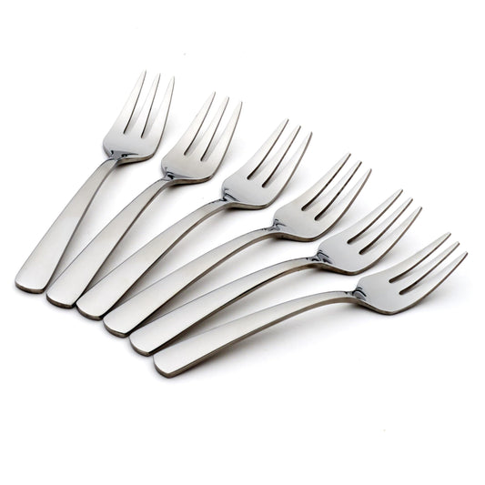 Oneida Aptitude Everyday Flatware Dinner Forks, Set of 6, 18/0 Stainless Steel, Silverware Set