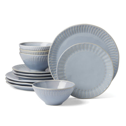 Oneida Entertain 365 12-Piece Artisanal Stoneware Dinnerware Set (Service for 4)