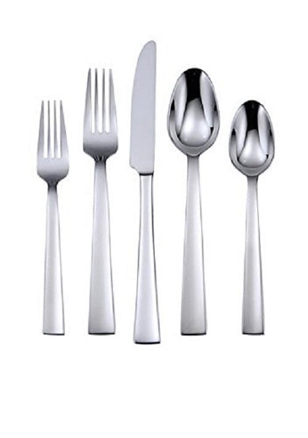 Oneida Madison Avenue 45 Piece Casual Flatware Set, 18/0 Stainless, Service for 8,Silver,45Pieces, INCLUDES: This Oneida silverware set contains (8) Dinner.., By Visit the Oneida Store